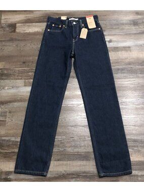 Levi's Low Pro Womens Size 25 Waist Dark Wash Blue Jeans New Tags 25x32